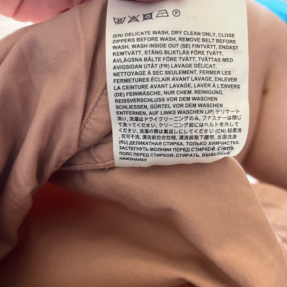 Brand new with tags Acne Studios shorts, blush pink. Size 40 = large. - Picture 8 of 14